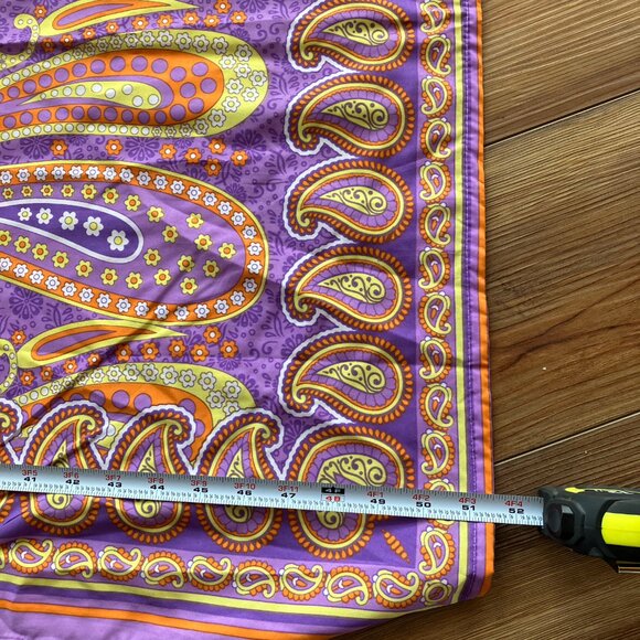 Gypsie Blu Kaftan in Purple & Yellow Design One Size Tunic Boho Casual Beach - Picture 5 of 6